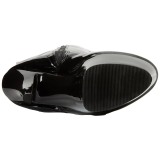 svart 15 cm KISS-3010 l�rh�ye st�vletter plat�