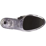 svart 18 cm ADORE-1017SRS h�ye ankelst�vletter med frynser til dame