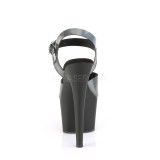 svart 18 cm ADORE-708N-DT hologram platå høye hæler dame