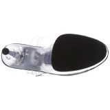 svart 18 cm ADORE-708SRS h�yh�lte sandaler strass plat�