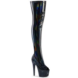 svart 18 cm BEJ-3011-7 hologram l�rh�ye lakkst�vler