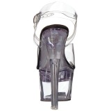 svart 18 cm FLASHDANCE-708 pole dance sko stripper sandaletter led lysp�re