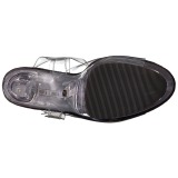 svart 18 cm FLASHDANCE-708 pole dance sko stripper sandaletter led lysp�re