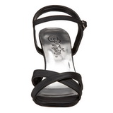 svart 8,5 cm ROMANCE-313 dame sandaletter lavere h�l