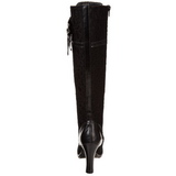 svart 9,5 cm GLAM-240 lolita støvler til dame med hæl