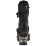svart 9 cm SINISTER-201 lolita ankelst�vler gothic plat� tykke s�ler