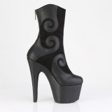 svart ADORE plat�boots kvinners 18 cm h�yh�lte boots