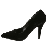 svart fl�yel 10 cm VANITY-420 spisse pumps med h�ye h�ler