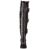 svart fl�yel 9,5 cm GLAM-300 l�rh�ye st�vler