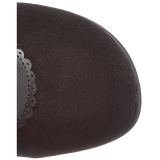 svart fl�yel 9,5 cm GLAM-300 l�rh�ye st�vler