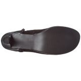 svart fl�yel 9,5 cm GLAM-300 l�rh�ye st�vler