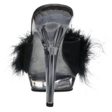 svart gjennomsiktig 13 cm Fabulicious LIP-101-8 plat� h�ye mules