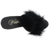 svart gjennomsiktig 13 cm Fabulicious LIP-101-8 plat� h�ye mules