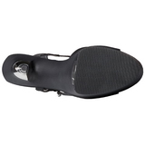 svart imitert skinn 15 cm CAPTIVA-609 plat� h�ye h�ler sko