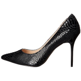 svart l�r 10 cm CLASSIQUE-20SP dame pumps sko stiletth�l