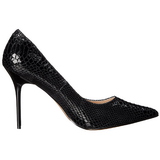 svart l�r 10 cm CLASSIQUE-20SP dame pumps sko stiletth�l