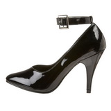 svart lakk 10,5 cm DREAM-431 dame pumps med lave h�l