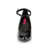 svart lakk 10,5 cm DREAM-431 h�ye pumps damesko til menn