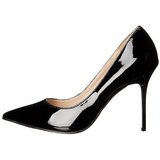 svart lakk 10 cm CLASSIQUE-20 h�ye pumps damesko til menn