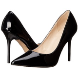 svart lakk 10 cm CLASSIQUE-20 h�ye pumps damesko til menn