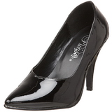 svart lakk 10 cm DREAM-420 kvinner pumps h�ye h�ler