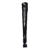 svart lakk 13 cm ELECTRA-3000Z l�rh�ye st�vler til menn