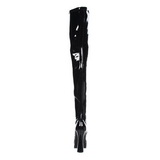svart lakk 13 cm ELECTRA-3000Z l�rh�ye st�vler til menn
