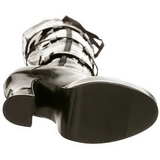 svart lakk 13 cm ELECTRA-3028 l�rh�ye st�vler til menn