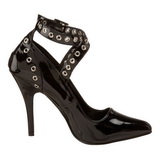 svart lakk 13 cm SEDUCE-443 h�ye pumps damesko til menn