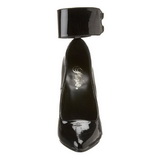 svart lakk 15,5 cm DOMINA-434 h�ye pumps damesko til menn