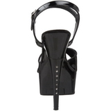 svart lakk 15 cm CAPTIVA-609 plat� h�ye h�ler sko