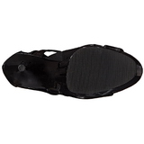 svart lakk 15 cm DELIGHT-600-49 h�ye gladiator st�vler til dame med h�l