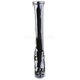 svart lakk 15 cm DOMINA-2000 h�ye damest�vler til menn