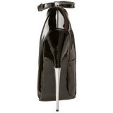svart lakk 15 cm SCREAM-12 dame pumps sko stiletth�ler