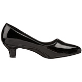 svart lakk 5 cm FAB-420W dame pumps med lave h�l