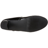 svart lakk 5 cm SCHOOLGIRL-50 klassiske pumps sko til dame