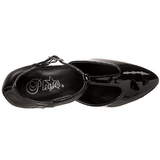 svart lakk 8 cm DIVINE-415W h�ye pumps damesko til menn