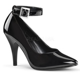 svart lakkert 10,5 cm DREAM-431 dame pumps med lave hæl