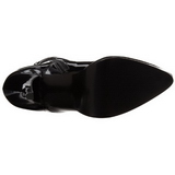 svart lakkert 13,5 cm INDULGE-1026 dame ankelstøvler til menn