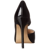 svart lakkert 13 cm AMUSE-22 klassiske pumps sko til dame