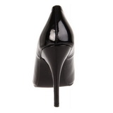 svart lakkert 13 cm SEDUCE-420V spisse pumps med høye hæler