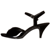 svart lakkert 8 cm BELLE-309 high heels sko til menn