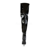 svart lakkl�r 13 cm COURTLY-3012 pleaser l�rh�ye st�vler