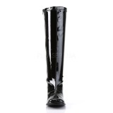 svart lakkl�r 7,5 cm GOGO-300WC damest�vler til brede l�gge