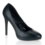 svart matt 11 cm BLISS-30 dame pumps sko stiletthæl