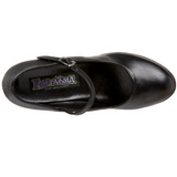 svart matt 11 cm MARYJANE-50 Mary Jane plat� pumps h�y h�l