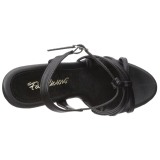 svart matt 12 cm FLAIR-420 dame sandaletter lavere hæl