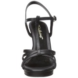 svart matt 12 cm FLAIR-420 high heels sko til menn