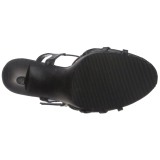 svart matt 12 cm FLAIR-420 high heels sko til menn