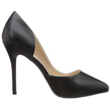 svart matt 13 cm AMUSE-22 klassiske pumps sko til dame